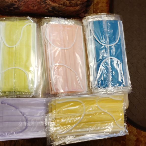 Other - Colorful Disposable Face Masks Lot of 33